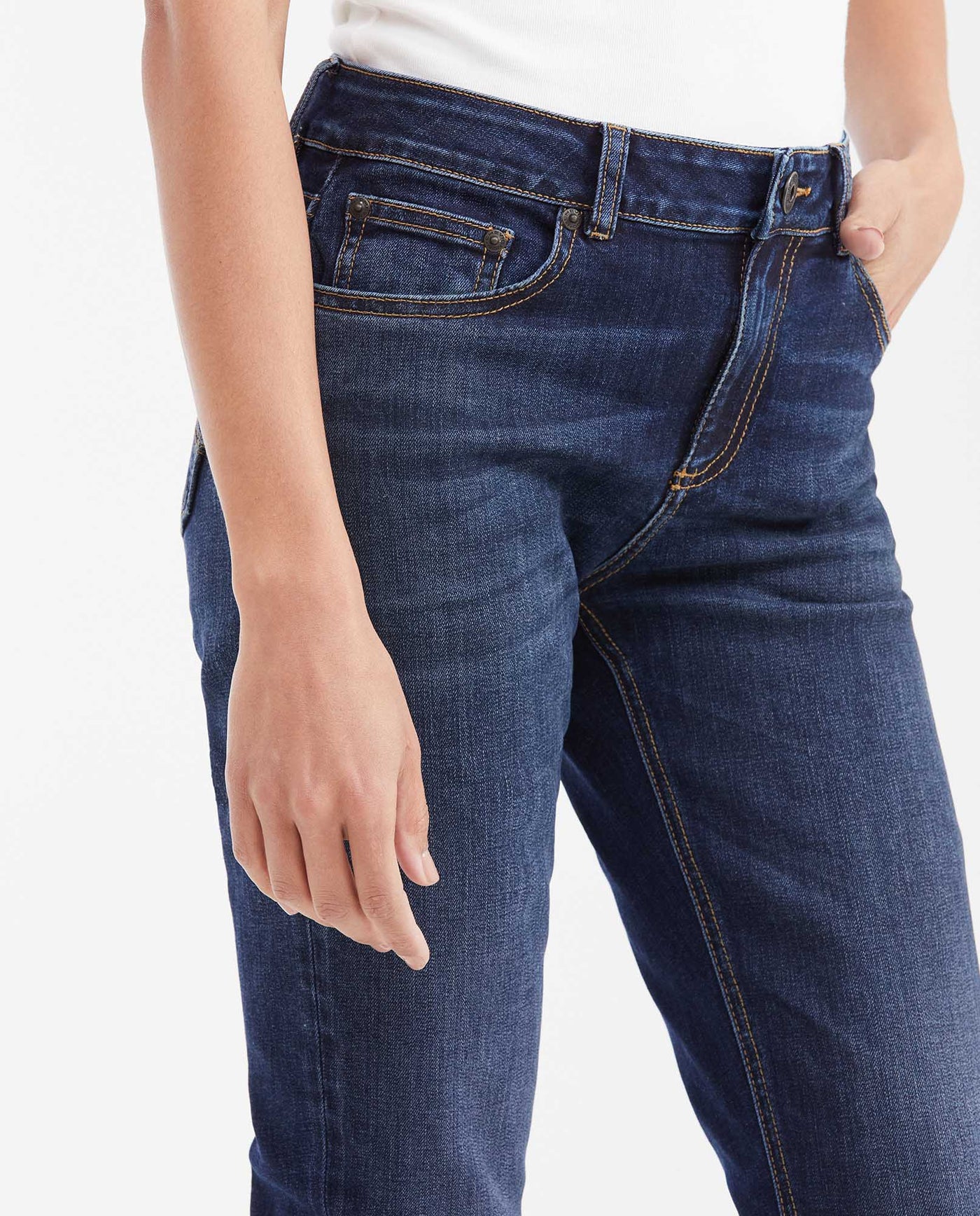 Women's Cosmo High Rise Skinny Jeans in Dark Wash Stretch 432G014 - 3