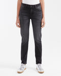 Women's Cosmo High Rise Skinny Jeans in Gray with Tone-on-Tone Stitching