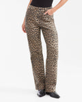 Women's High Cosmo Super High Rise Boot Cut Jeans in Duo-Tone Animal Print