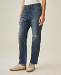 Women's Boy Fit Jeans - Blue