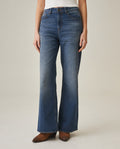 Women's Wide Leg Jeans - Blue