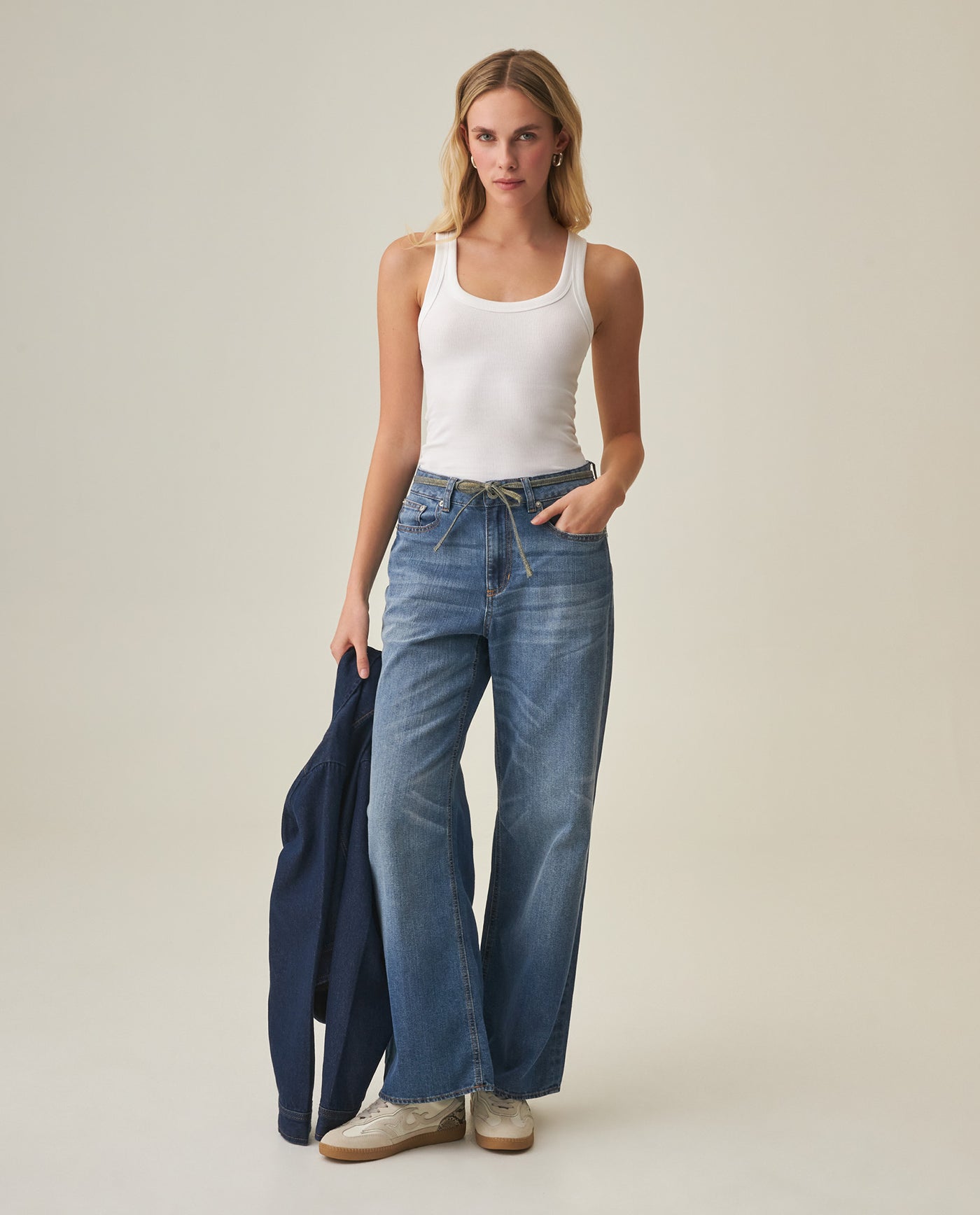 Women´s Wide Leg Jeans - Blue 63_432H027_AZU154020_0