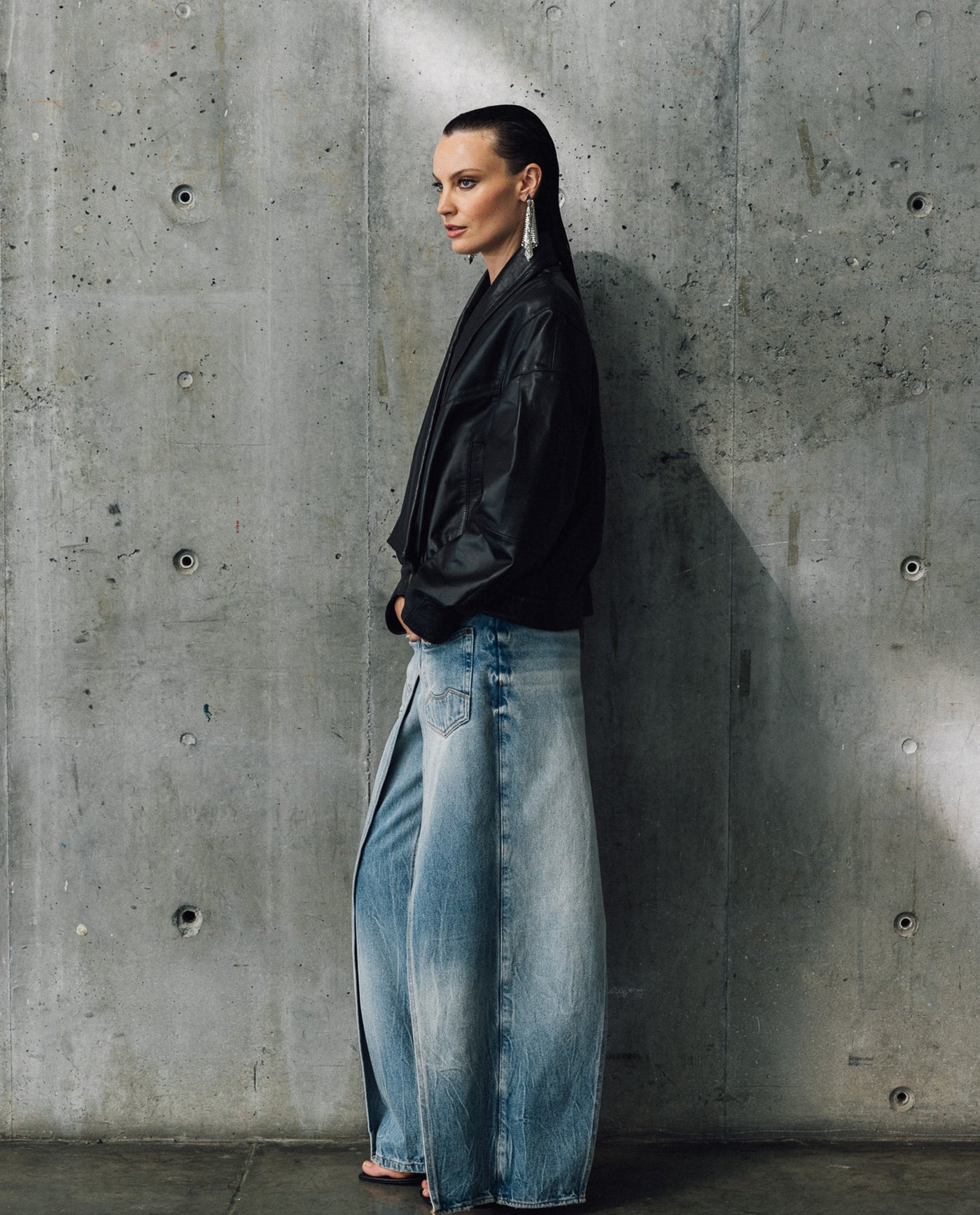 Womens Wide Leg Jeans - Special Collection - Blue 63_432H201_AZU154020_4
