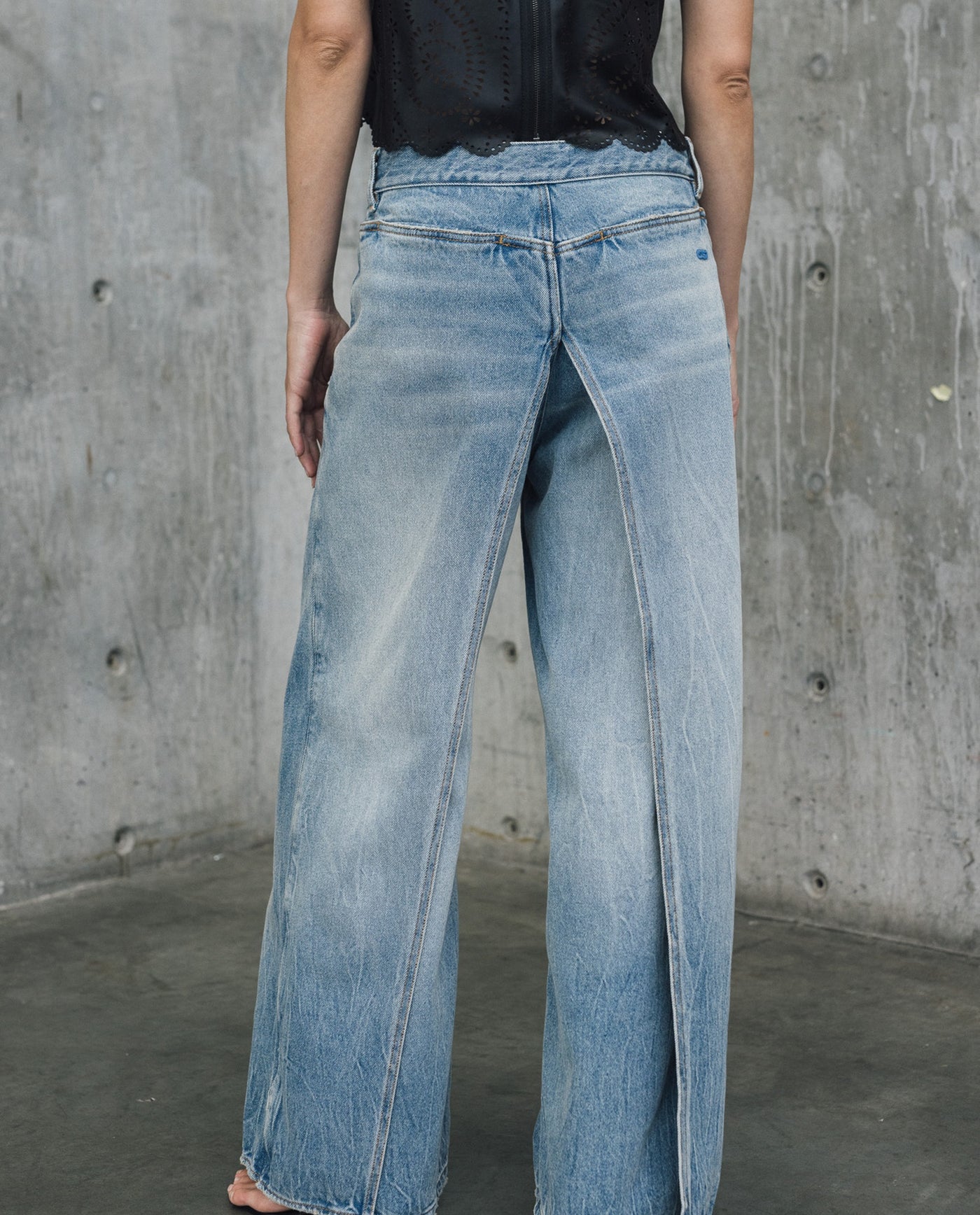 Womens Wide Leg Jeans - Special Collection - Blue 63_432H201_AZU154020_6