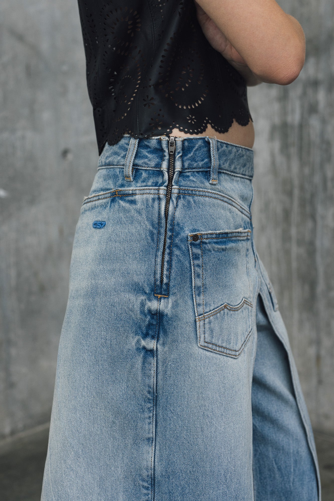 Womens Wide Leg Jeans - Special Collection - Blue 63_432H201_AZU154020_7