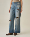 Women´s Heritage Wide Leg Jeans - Blue