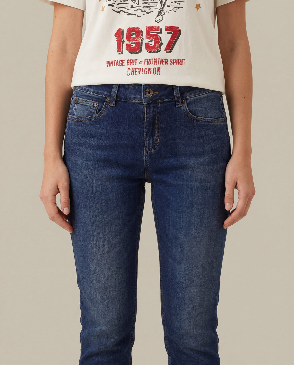 Women´s High-Rise Jeans - Blue 63_435H000_AZU194052_5