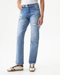 Women's Rusty Low Rise Medium Wash Jeans in Cotton Stretch Blend Moorings