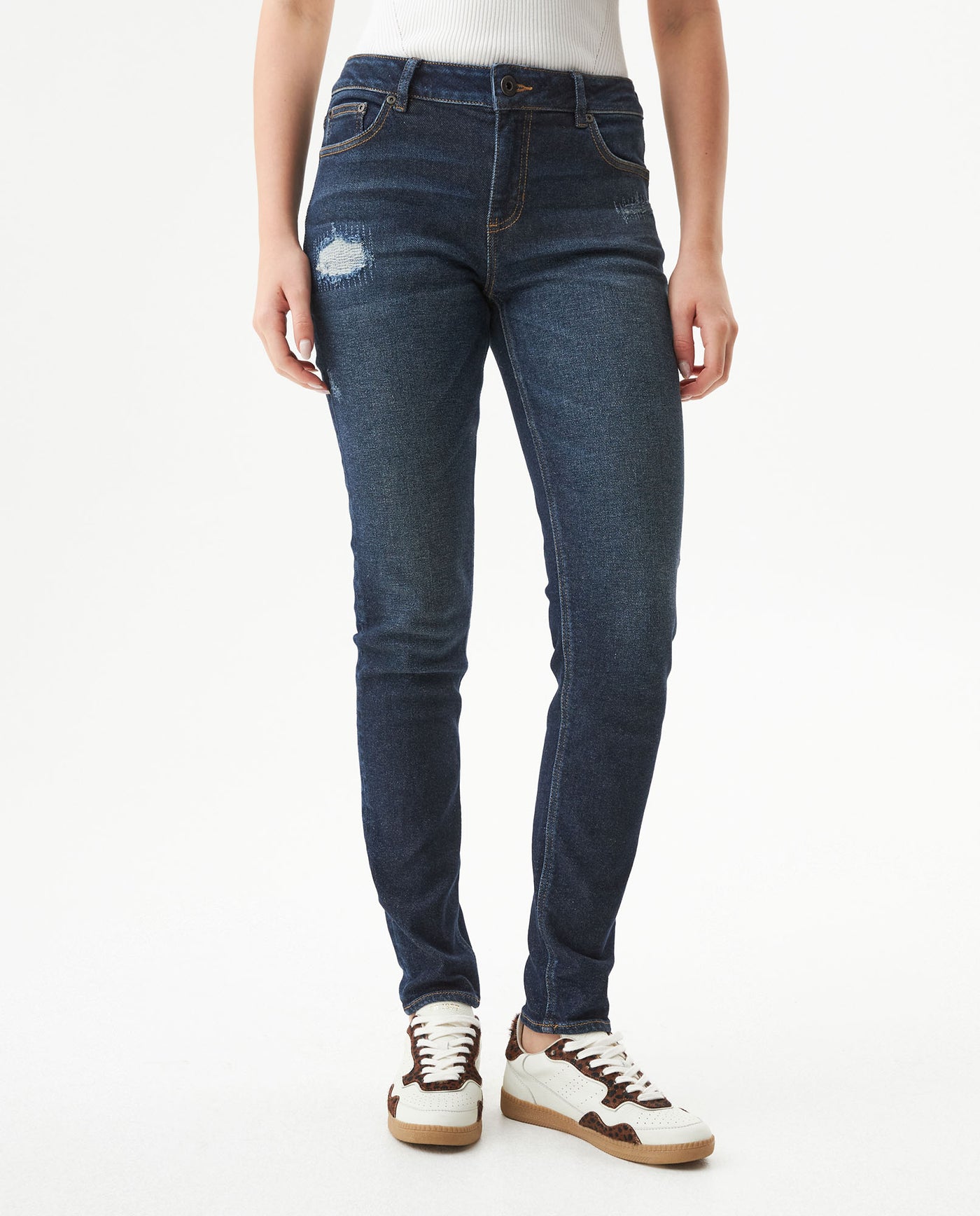 Women's Rusty Low Rise Dark Wash Jeans in Recycled Cotton Blend Waypoint 63_439G006_AZU194052_3