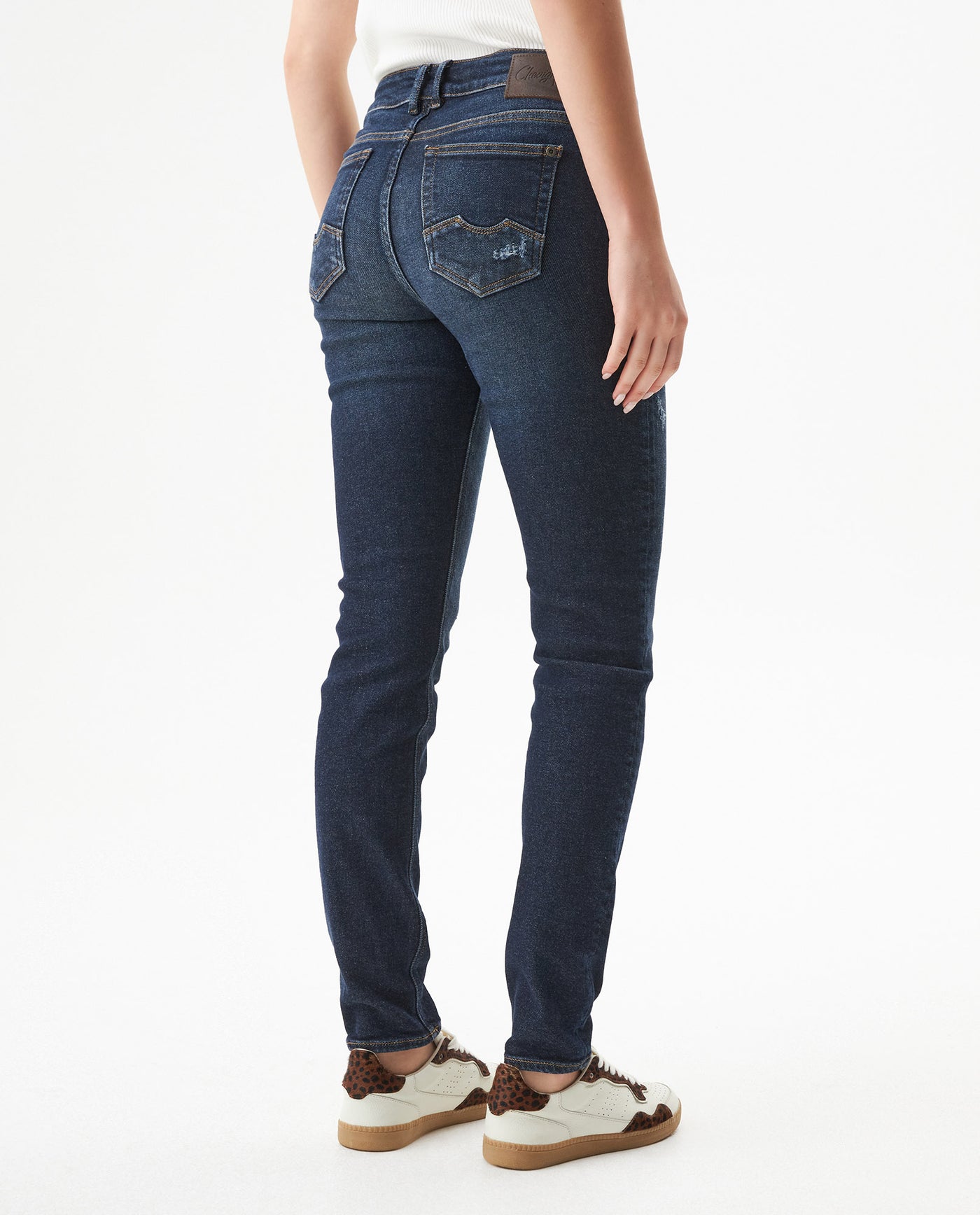 Women's Rusty Low Rise Dark Wash Jeans in Recycled Cotton Blend Waypoint 63_439G006_AZU194052_6