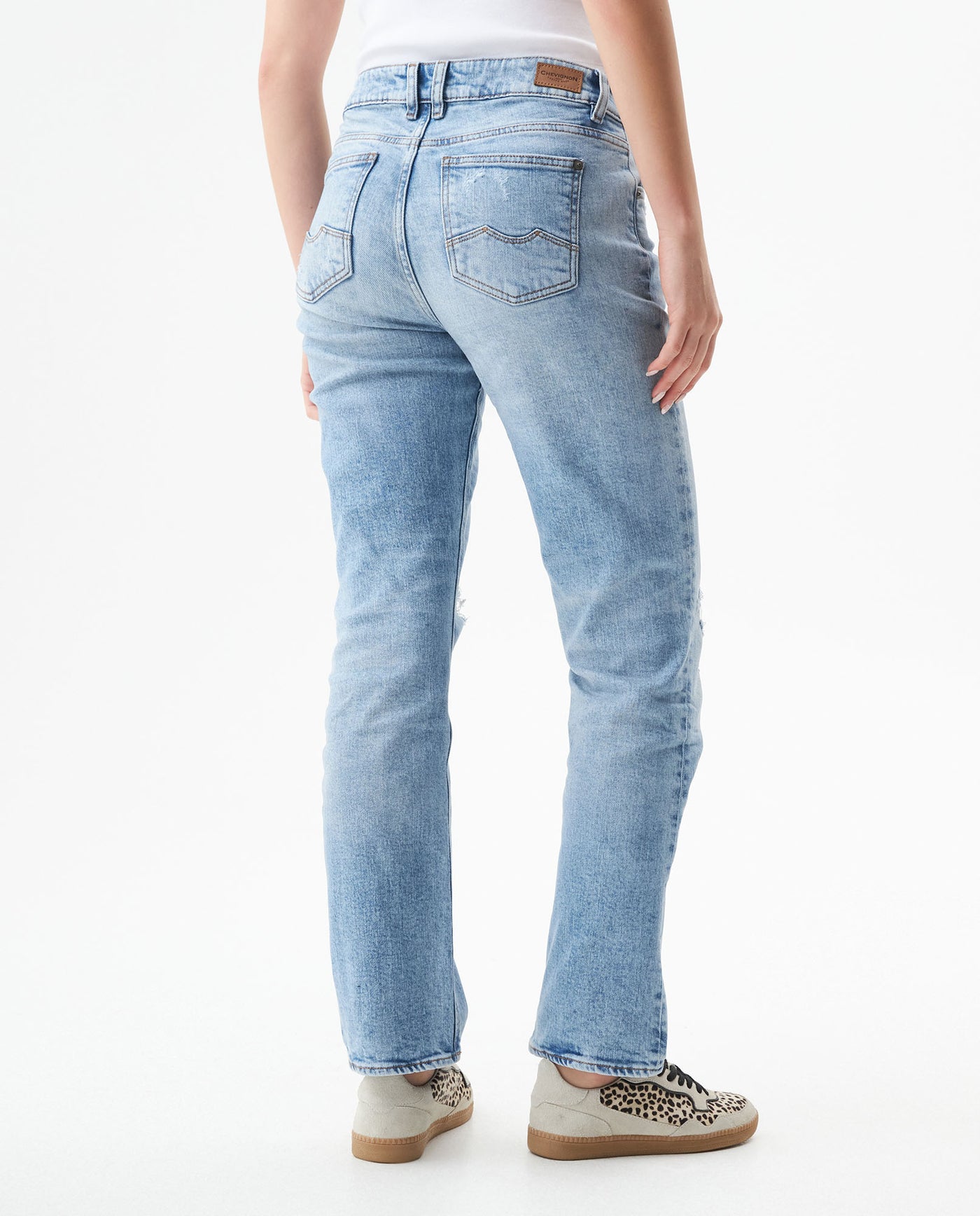 Women's Cosmo High Rise Light Wash Jeans in Cotton Stretch Blend, Navigate 439G013 - 5