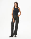 Women's Cosmo High Rise Black Wash Jeans in Cotton-Polyester Blend Dockside