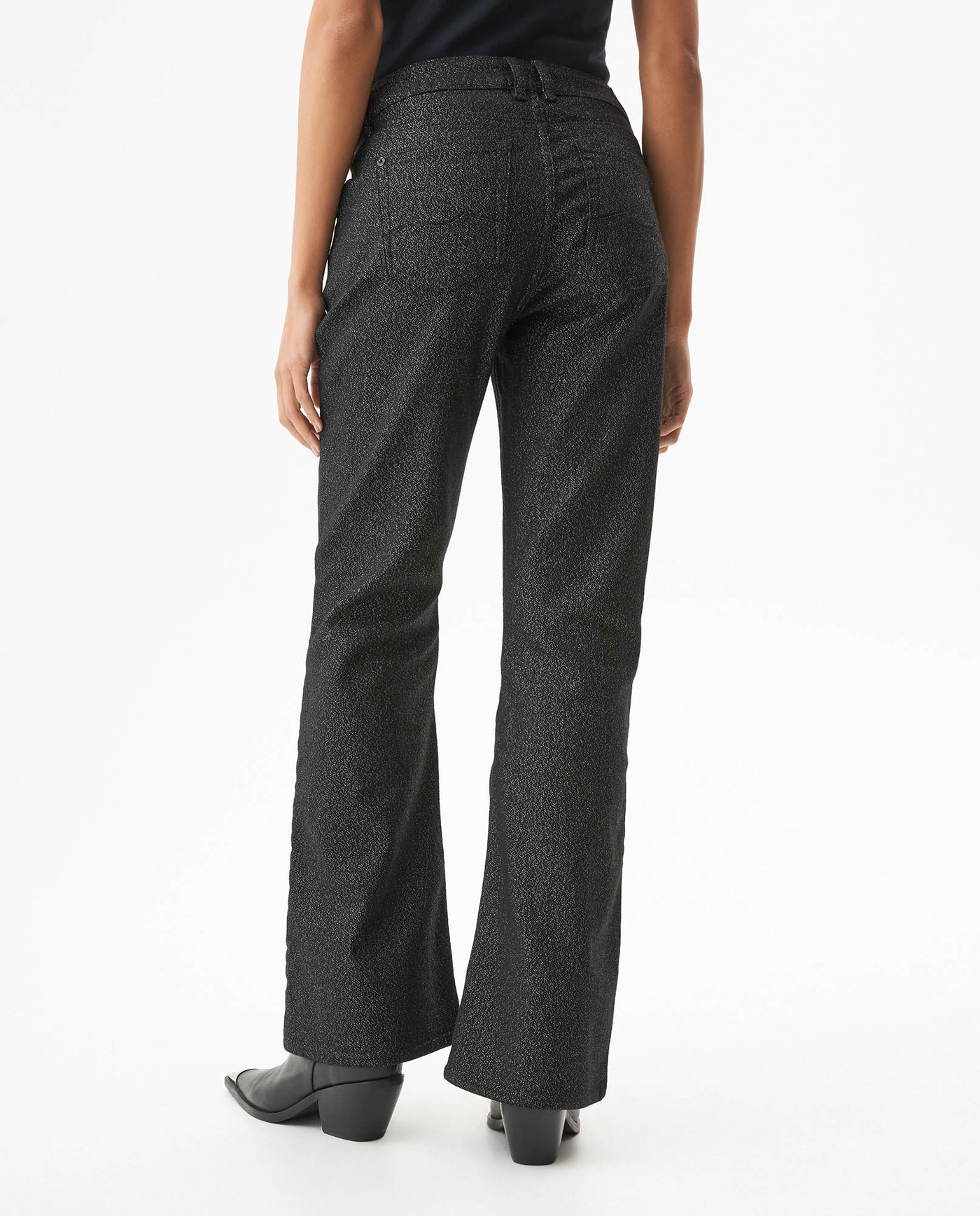 Women's Cosmo High Rise Black Wash Jeans in Cotton-Polyester Blend Dockside 63_439G017_NEG194004_6