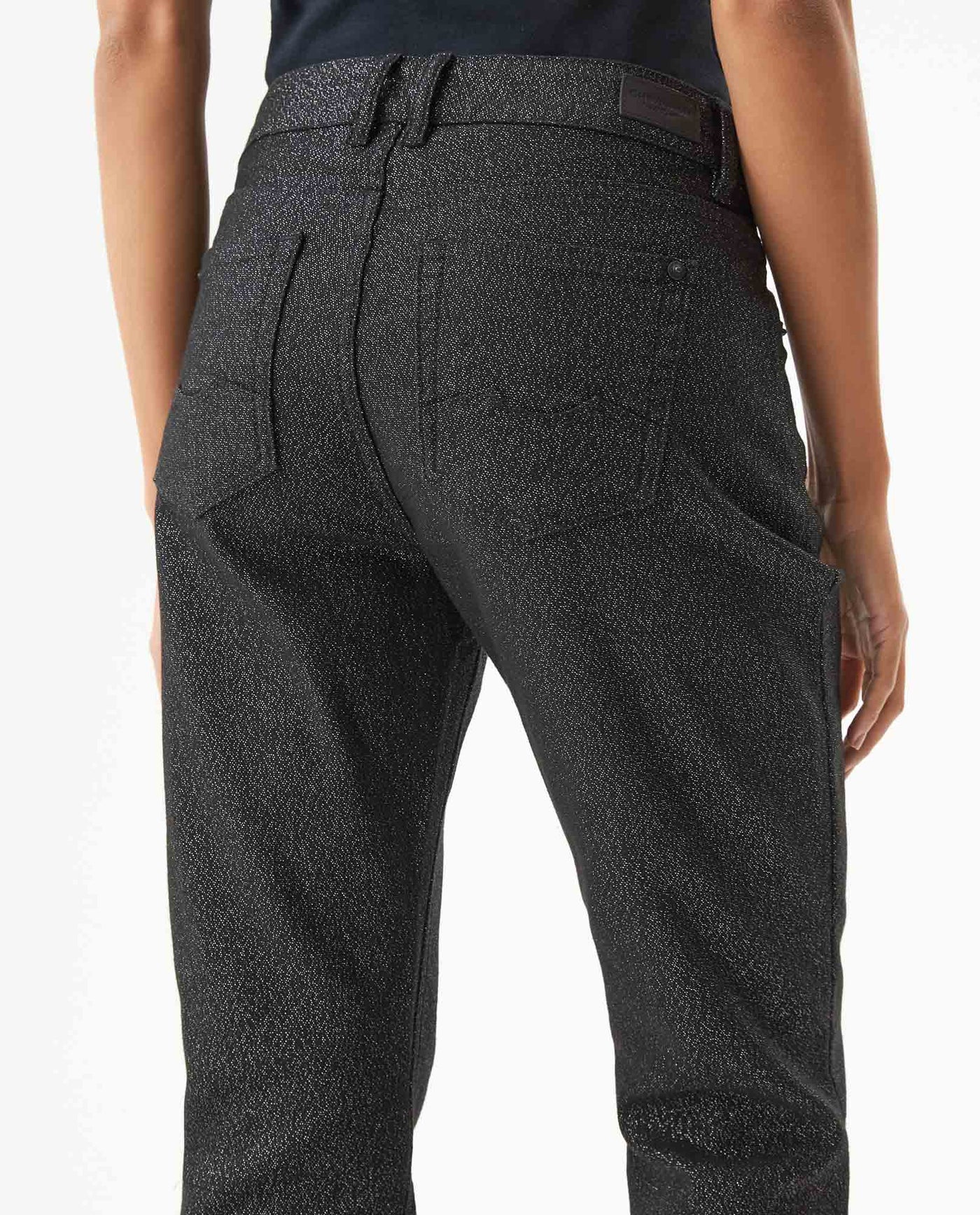 Women's Cosmo High Rise Black Wash Jeans in Cotton-Polyester Blend Dockside 63_439G017_NEG194004_7