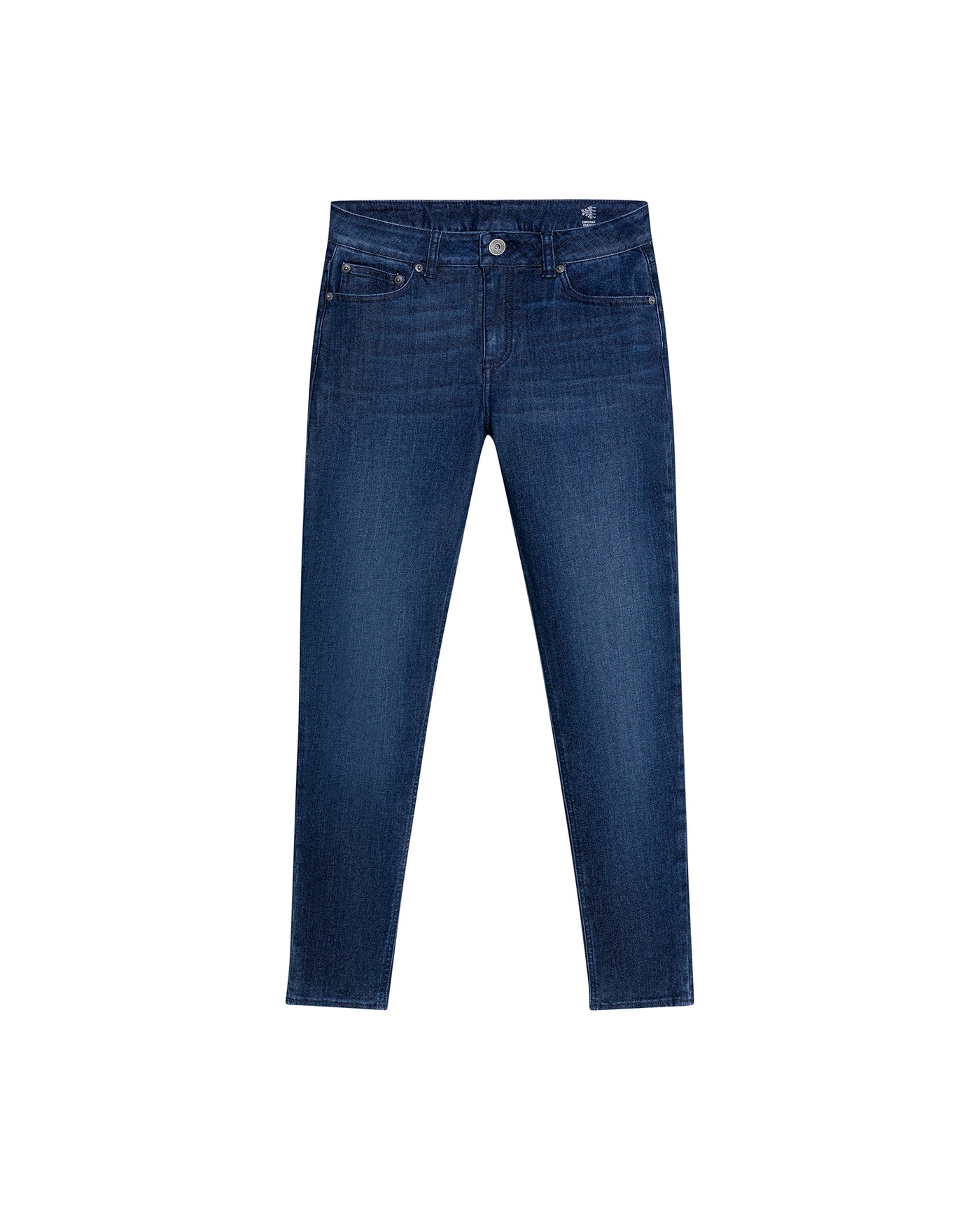 Women's Cosmo High Rise Dark Wash Jeans in Tencel-Coolmax Blend Berth 63_439G018_AZU194052_4