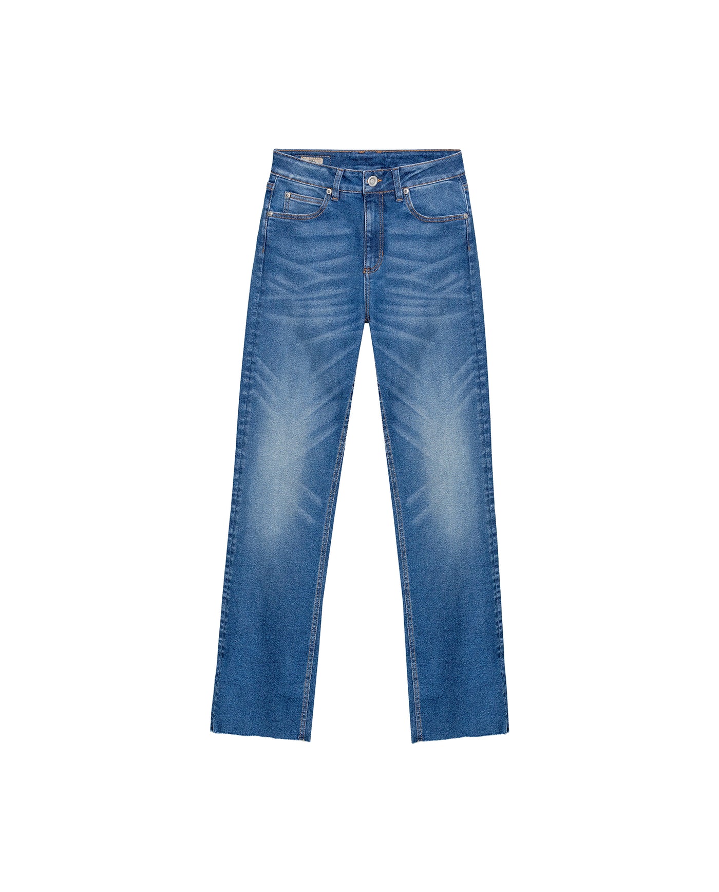 Women's Cosmo High Rise Medium Wash Jeans in Recycled Cotton Blend, Expedition 439G021 - 2