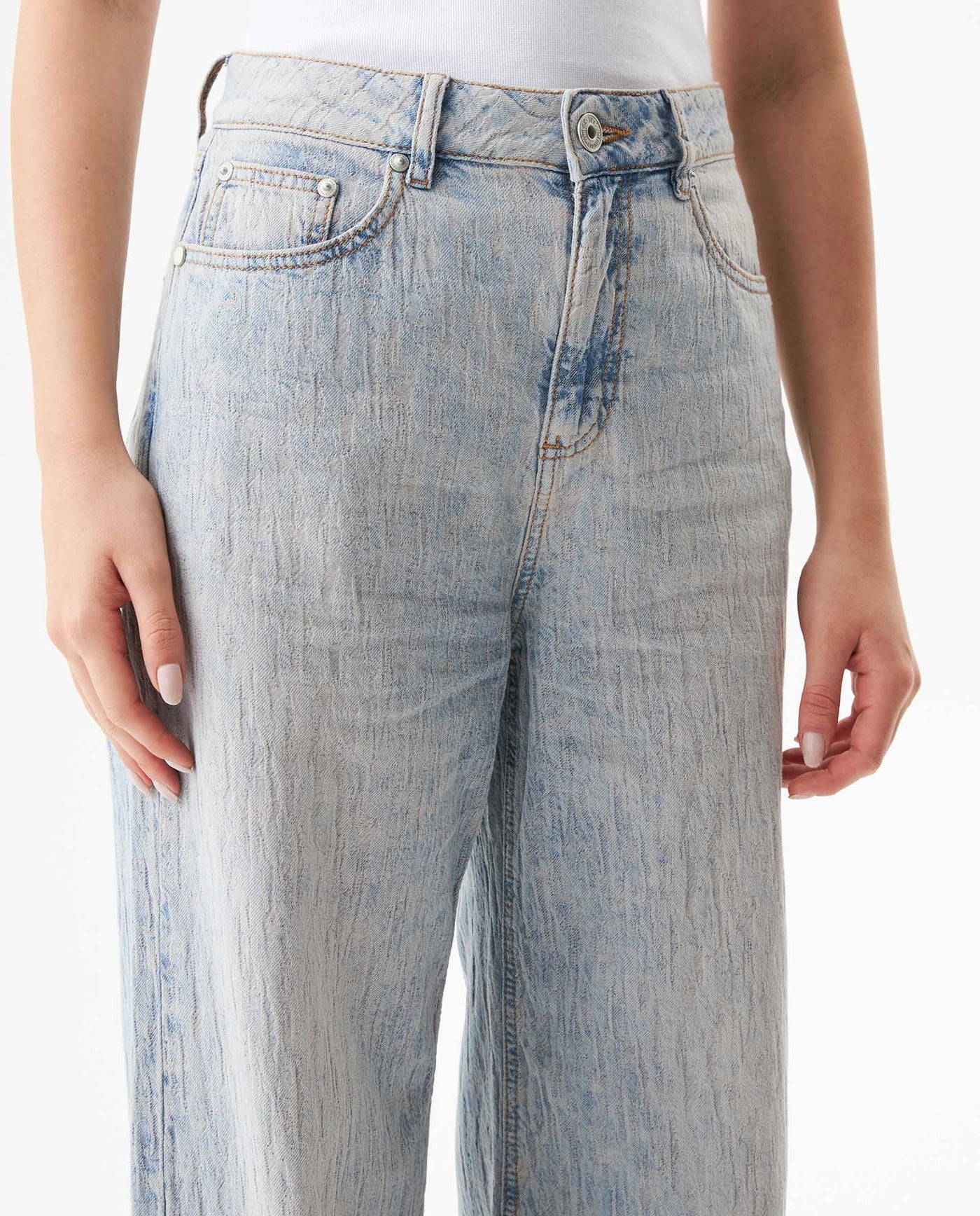 Women's Jeans, Special Fit Wide Leg - Blue 439G030 - 4