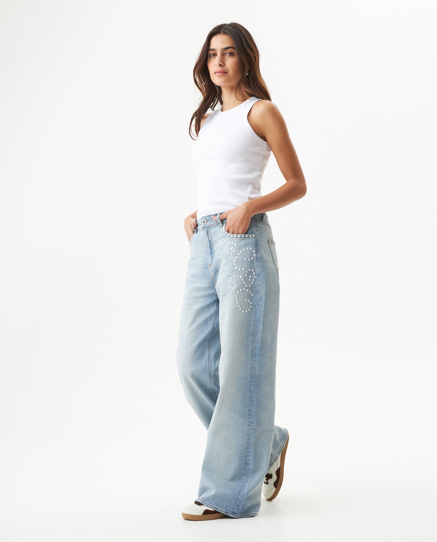 Jean Special Fit Wide Leg for Women - Blue 439G034 - 1