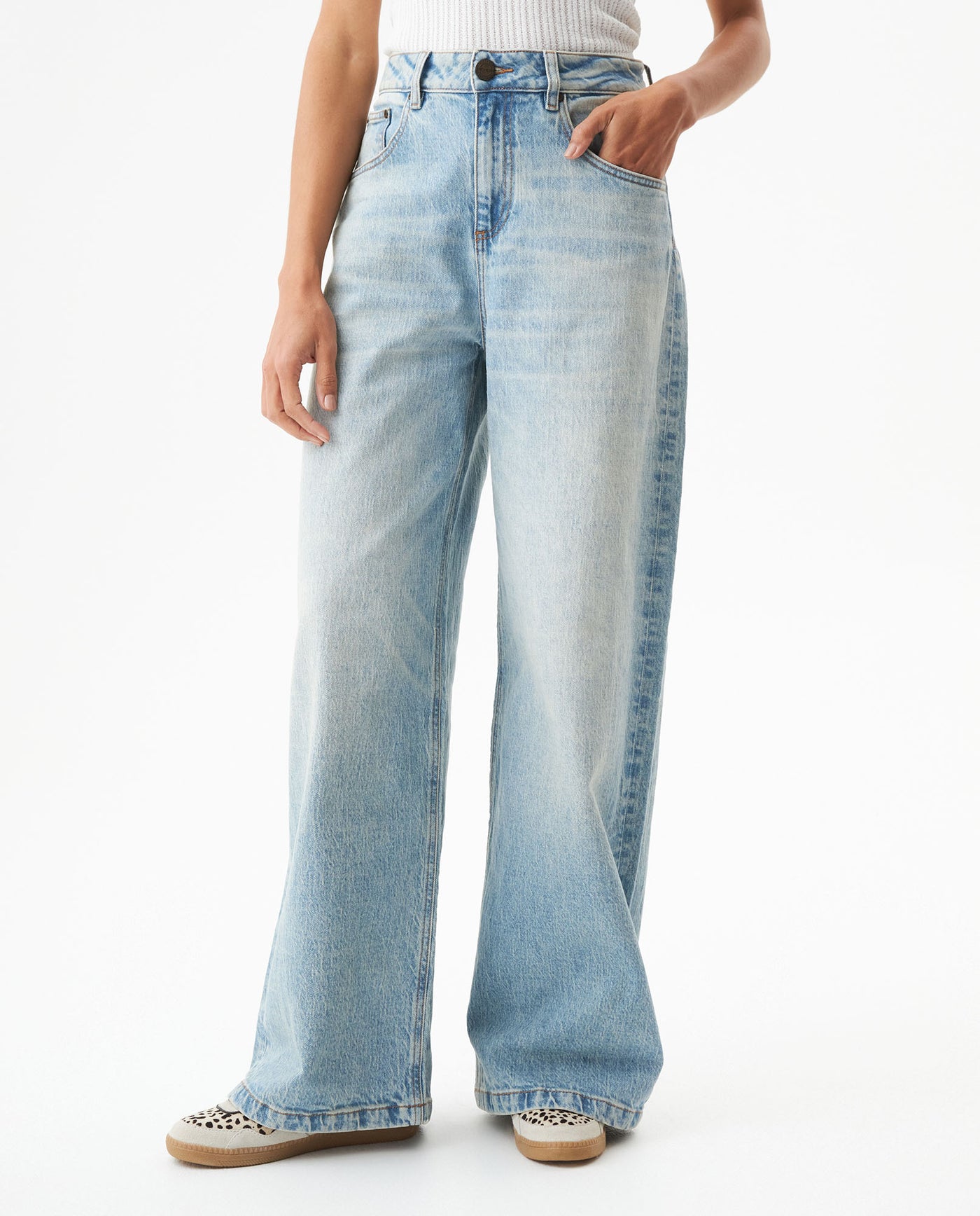 Jean Special Fit Heritage Wide Leg for Women - Blue 439G450 - 2