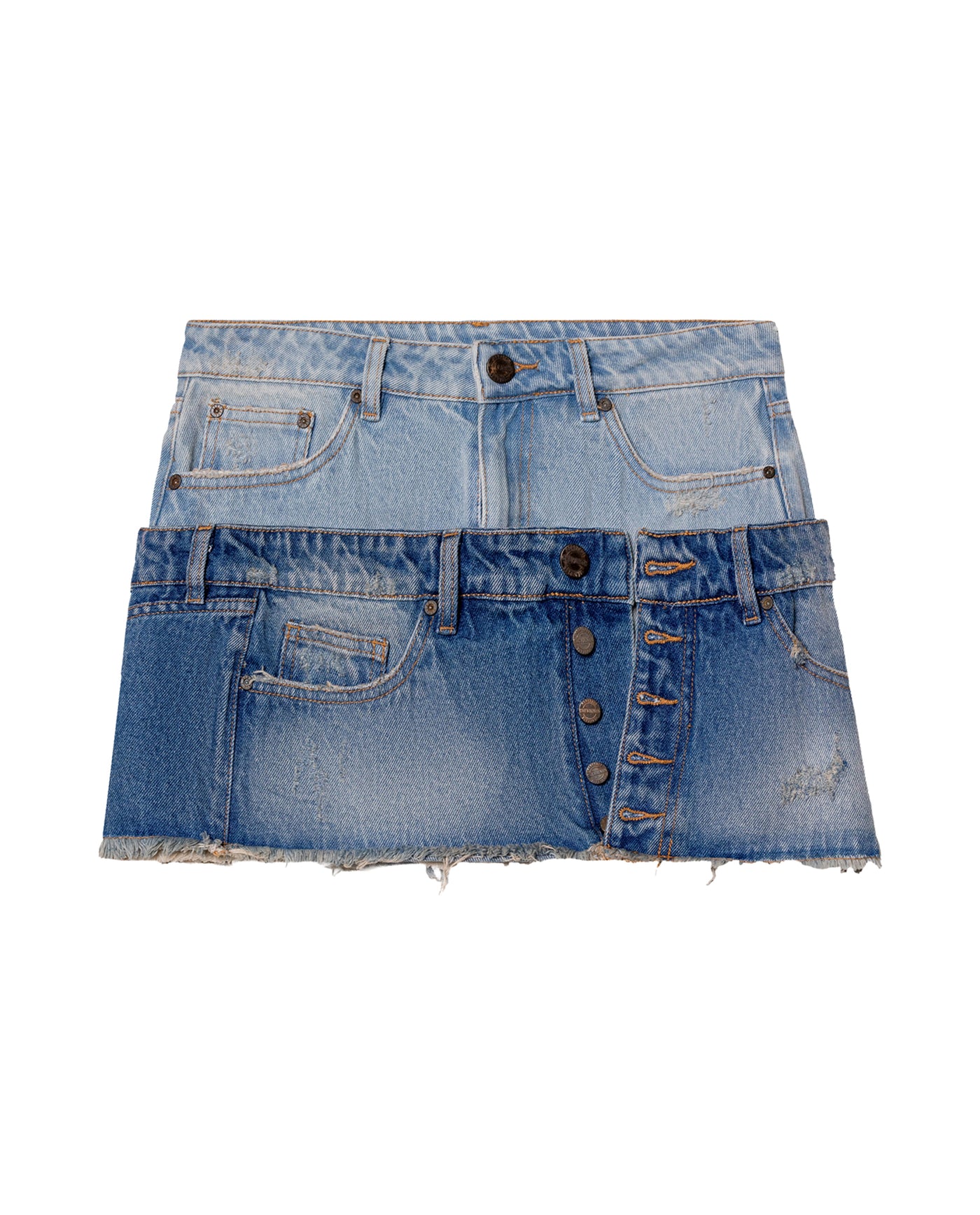 Womens Mini Denim Skirt - Special Collection - Blue 63_442H200_AZU154020_4