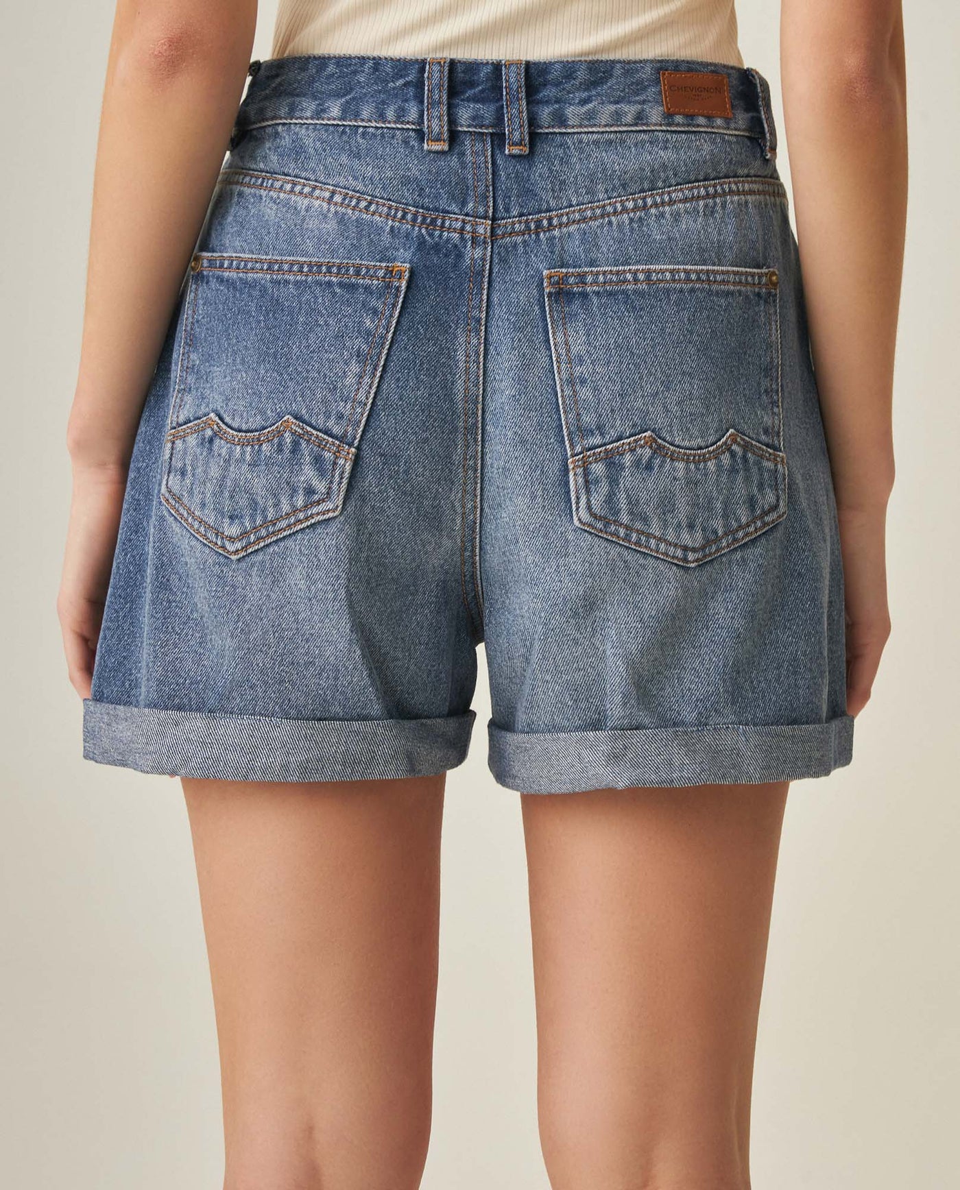 Women´s Denim Shorts - Blue 63_452H001_AZU184140_6