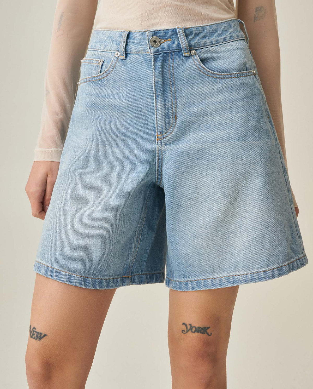 Women´s Denim Shorts - Blue 63_452H002_AZU154020_3