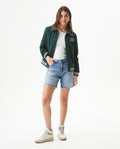 Women's High Rise Denim Shorts - Blue