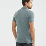 SLIM ICONIC POLO IN MARBLE GREEN
