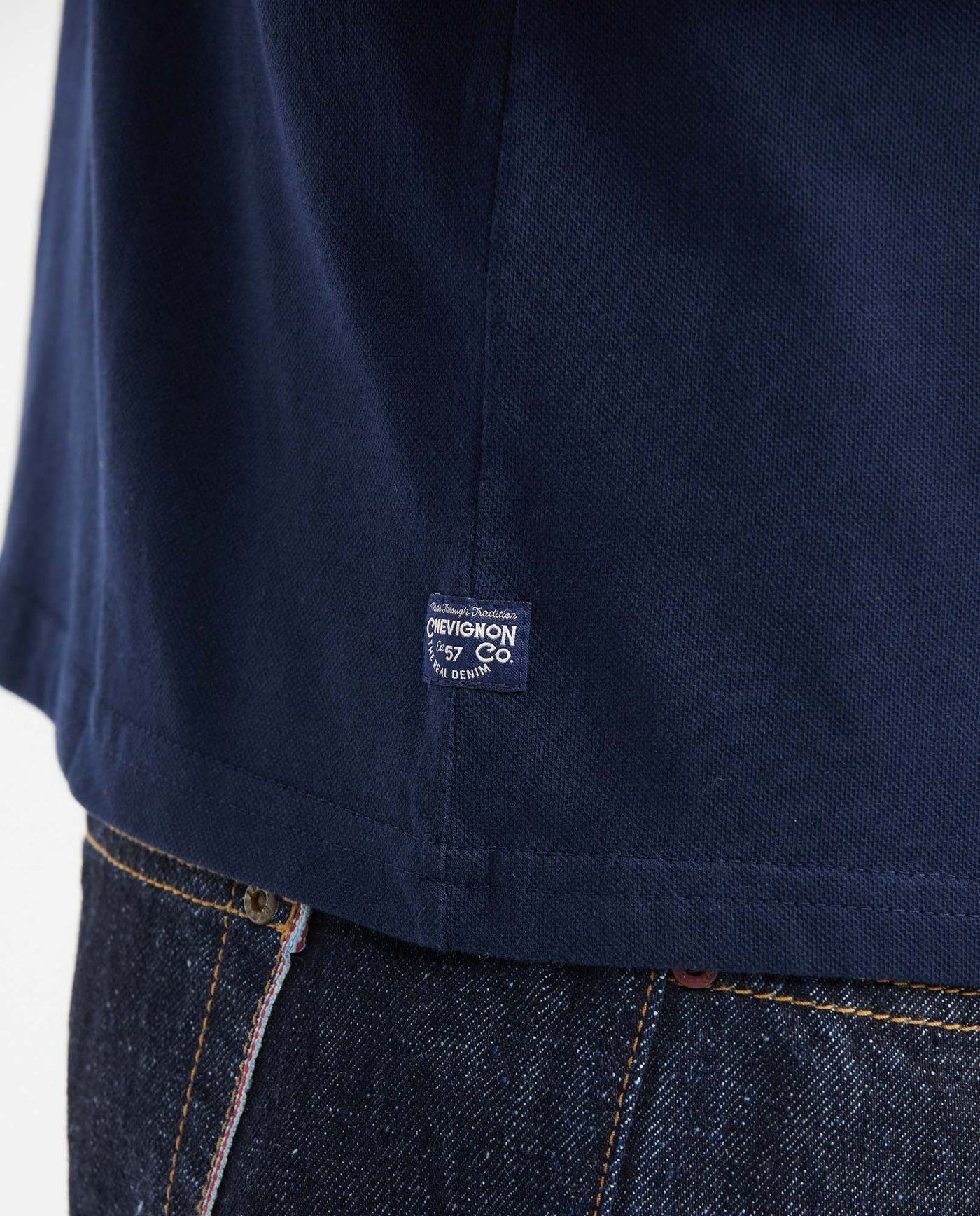 Men's Slim Fit Polo Shirt - Blue 601G006 - 3