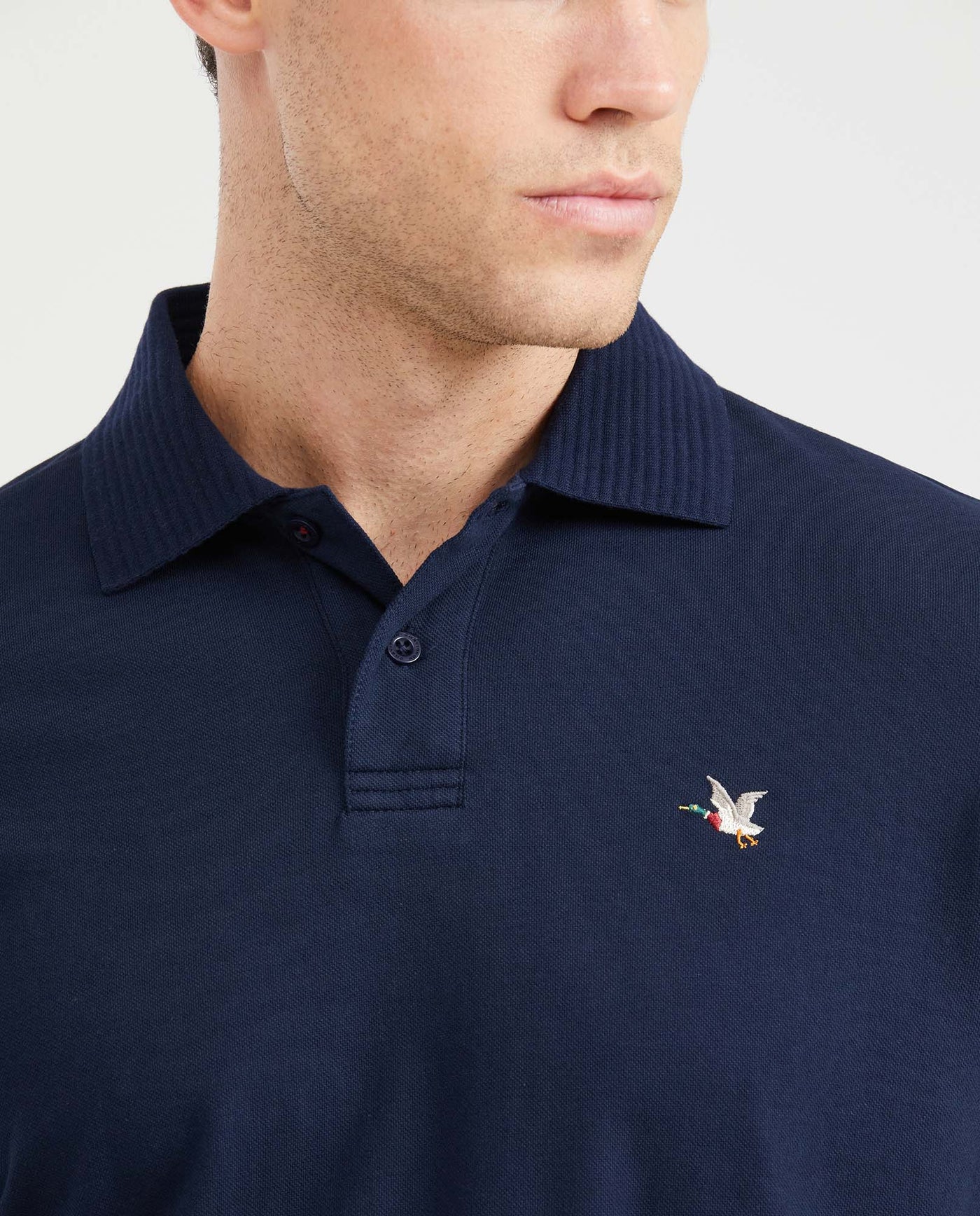 Men's Classic Fit Polo Shirt - Blue 601G007 - 2