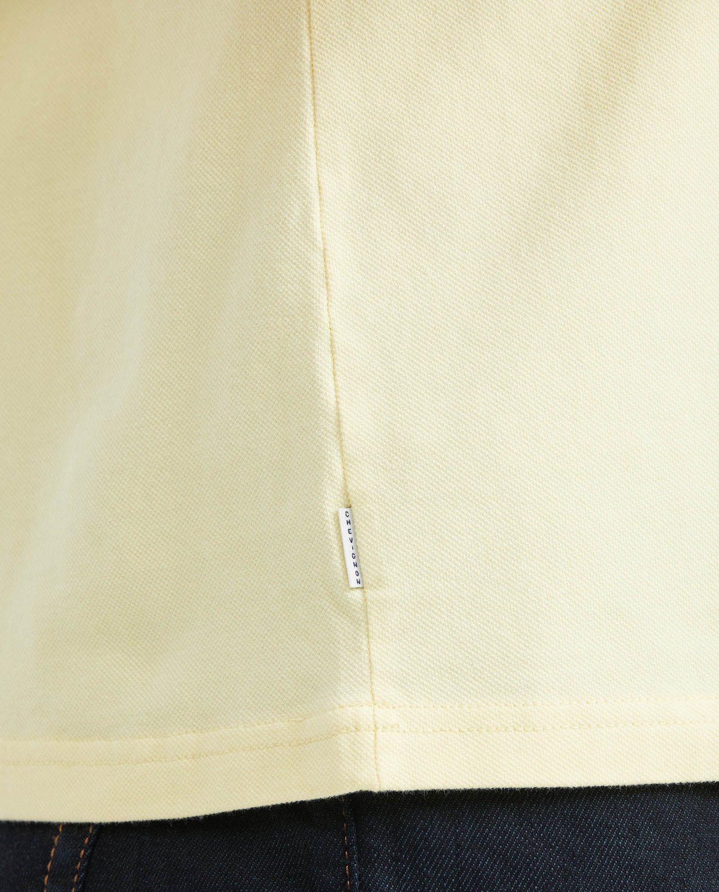 Men's Classic Fit Polo Hidden Closure Piqué in Cotton Stretch Blend - 3