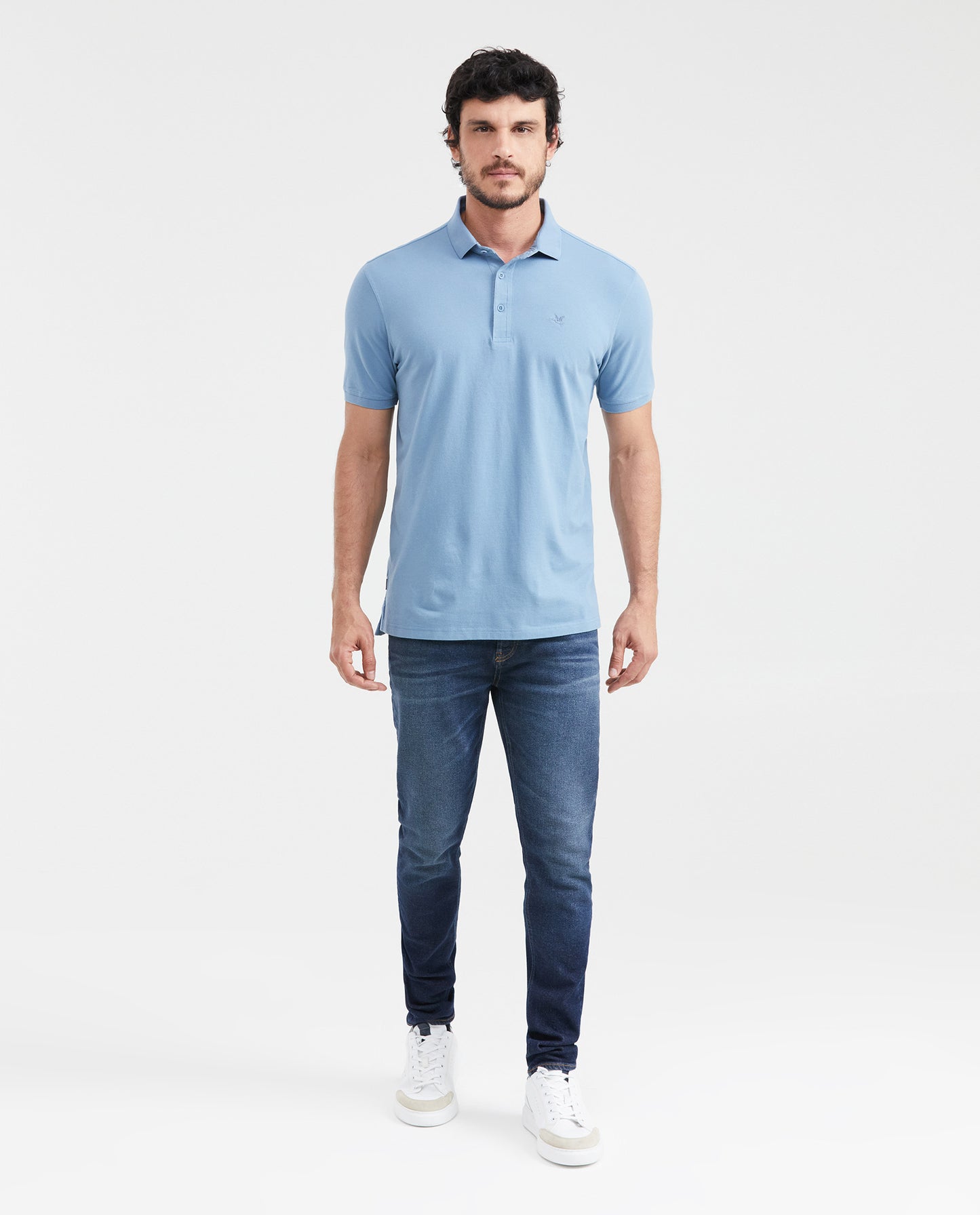 Men's Polo Shirt - Short Slleve - Blue - 6