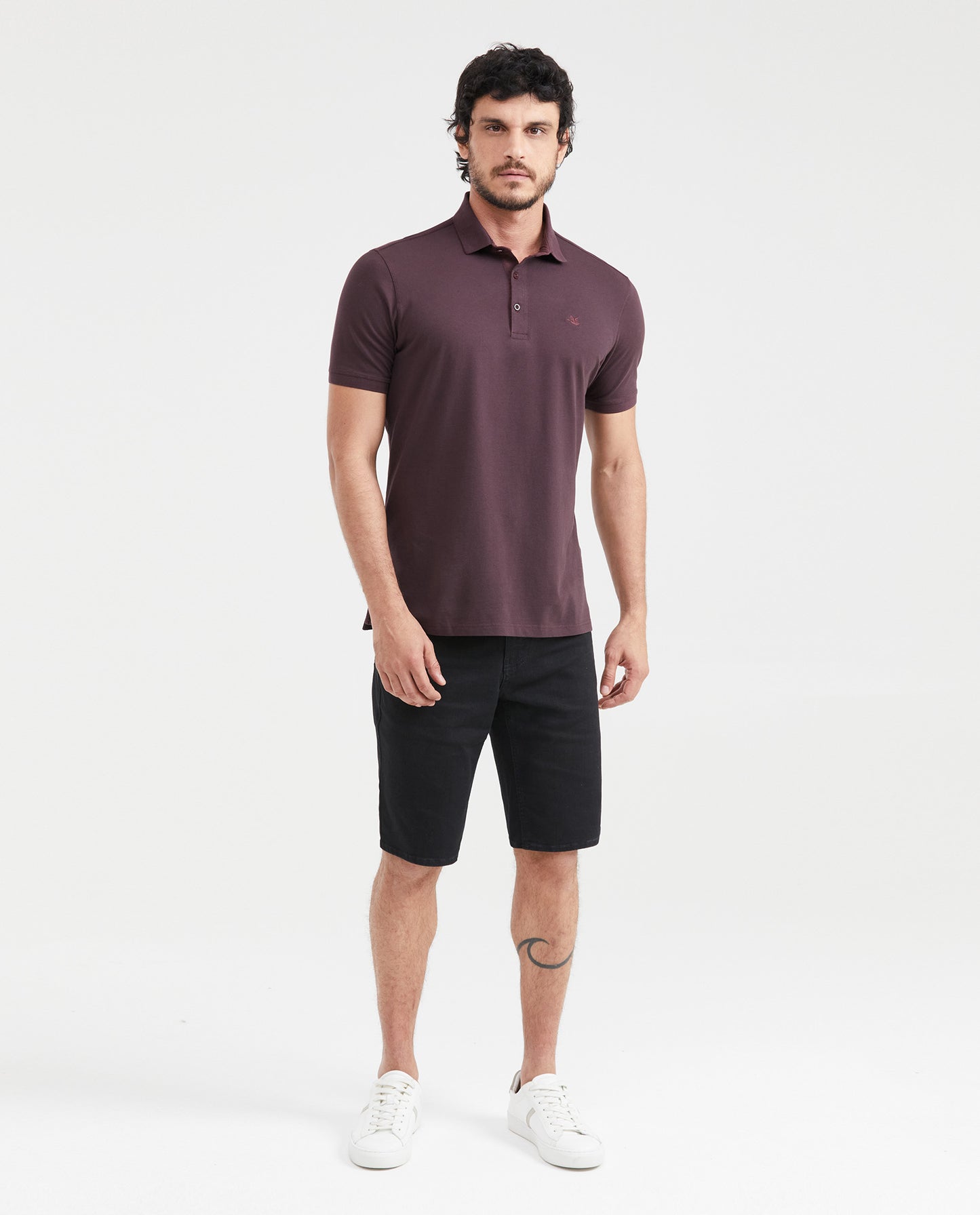 Men's Polo Shirt - Short Sleeve - Purple - 5