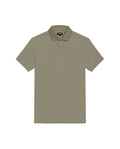 Men's Polo Slim Fit Short Sleeve Waffle Texture Cotton Polyester Vibrant Embroidered Duck - Green