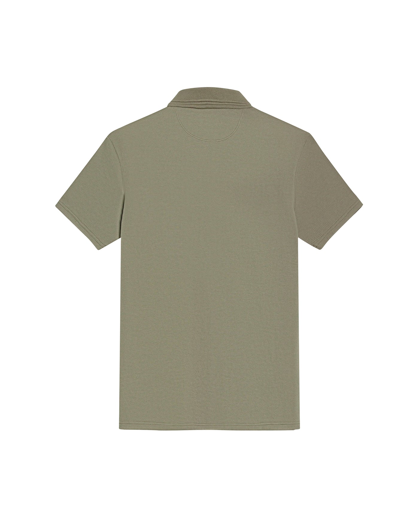 Mens Polo Slim Fit Short Sleeve Waffle Texture Cotton Polyester Vibrant Embroidered Duck - Green 63_601H005_VER170619_5