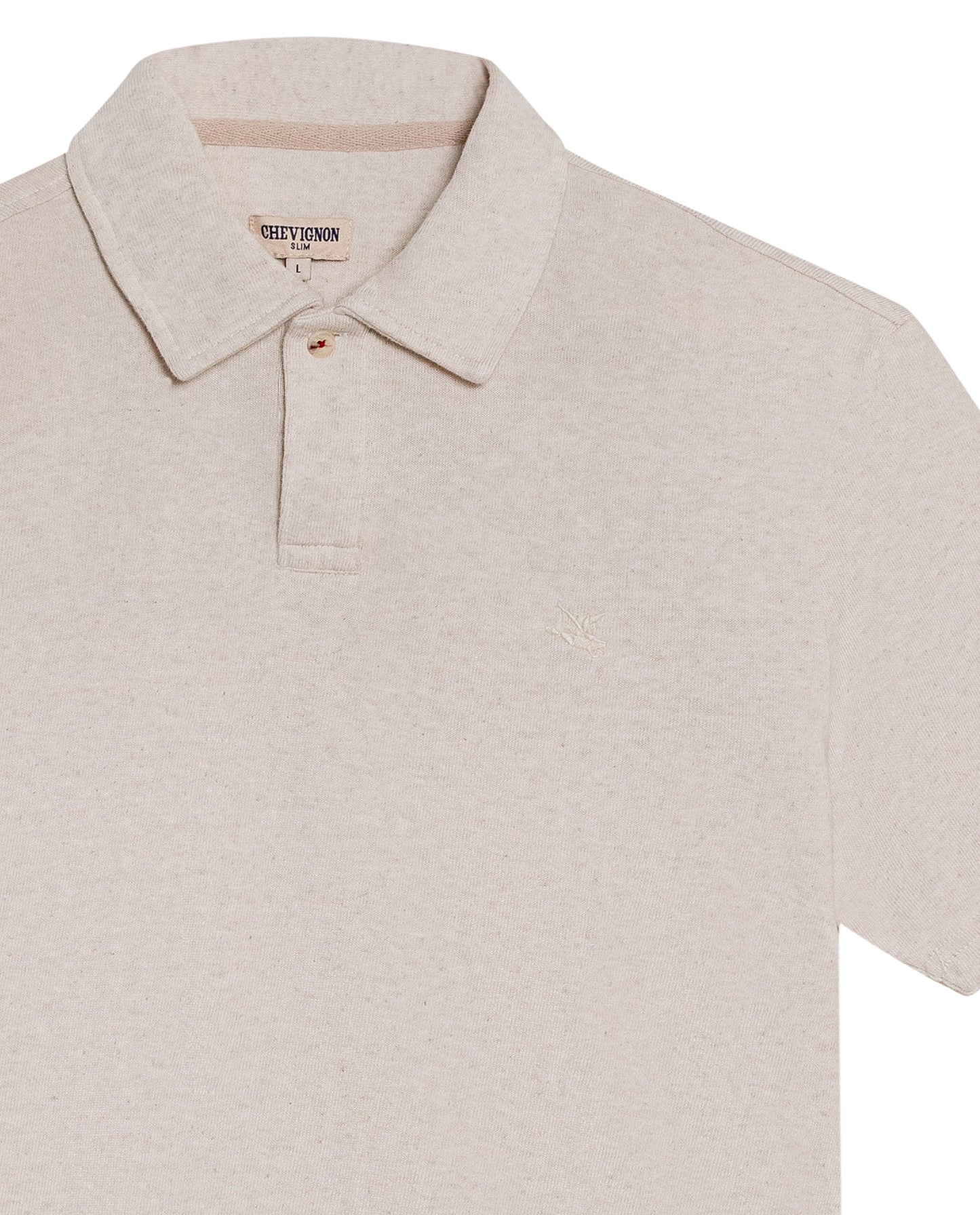 Mens Polo Shirt Slim Fit Short Sleeve Linen Piqué Cotton Viscose Linen Ribbed Seed Effect Red Vents - Raw 63_601H020_CRU110606_8