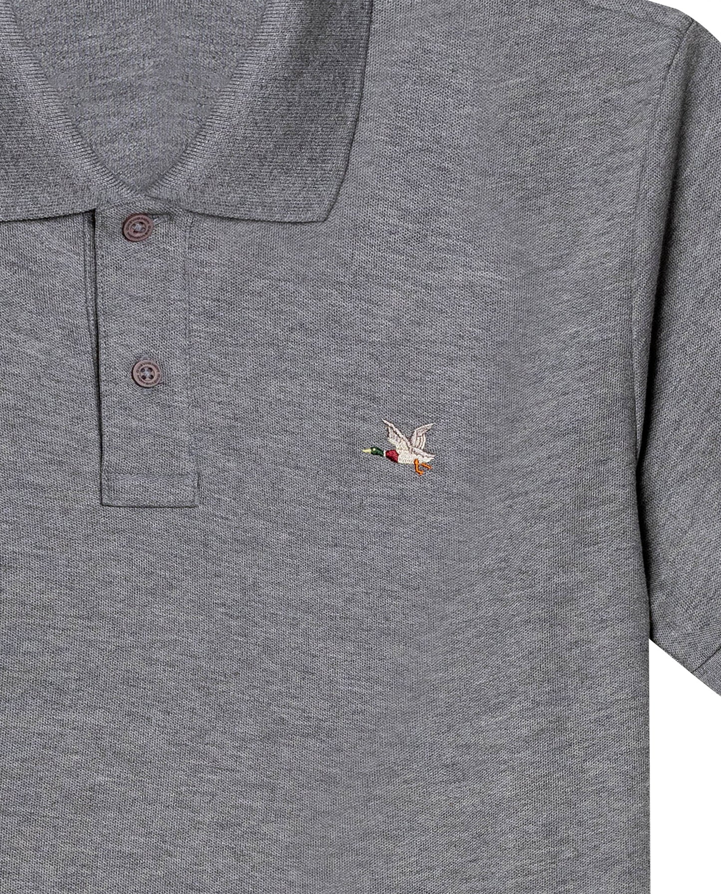 Mens Slim Fit Cotton Polo Shirt - Gray 63_601H050_GRI184005_8