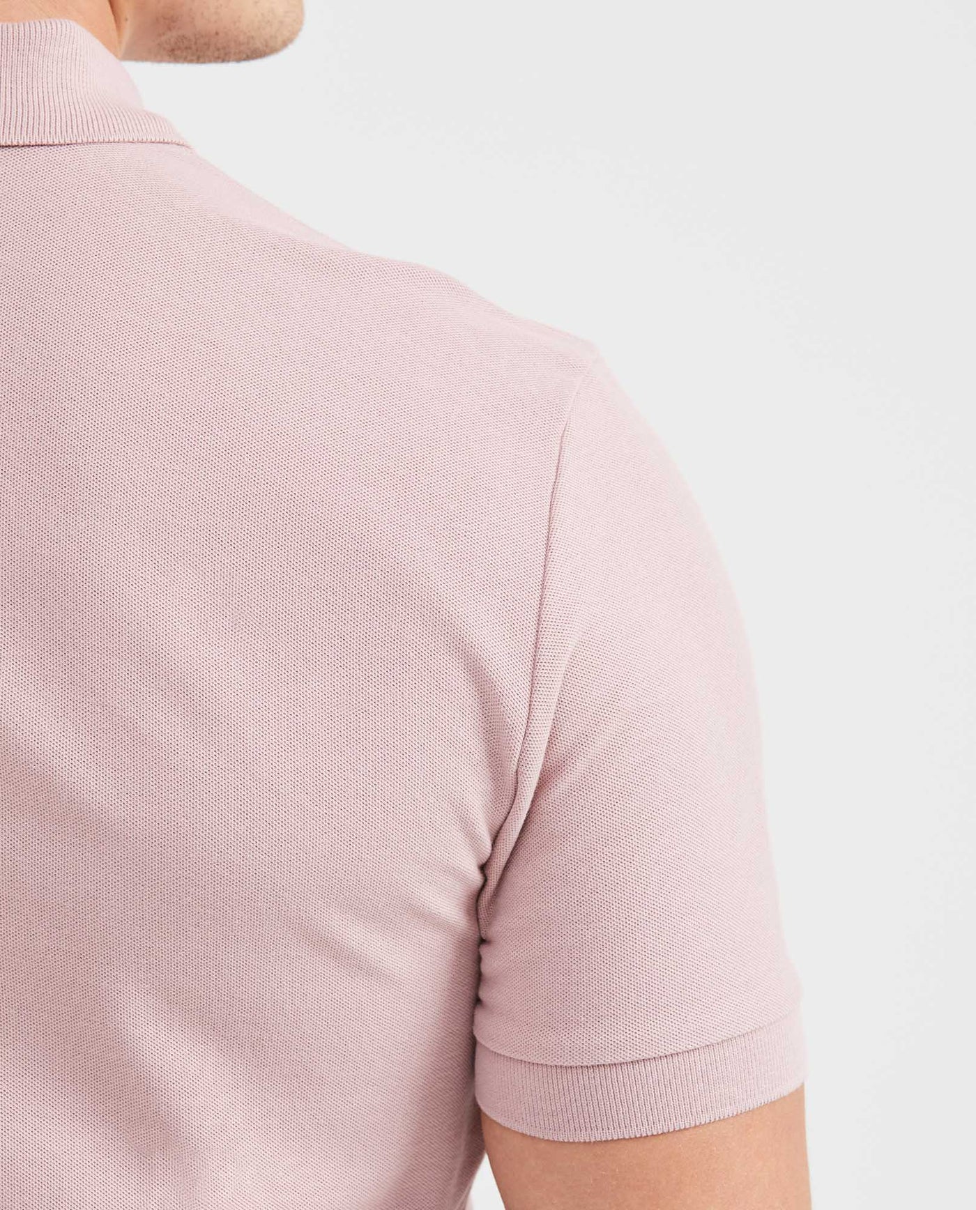Mens Classic Fit Cotton Polo Shirt - Pink 63_602G000_ROS161806_7