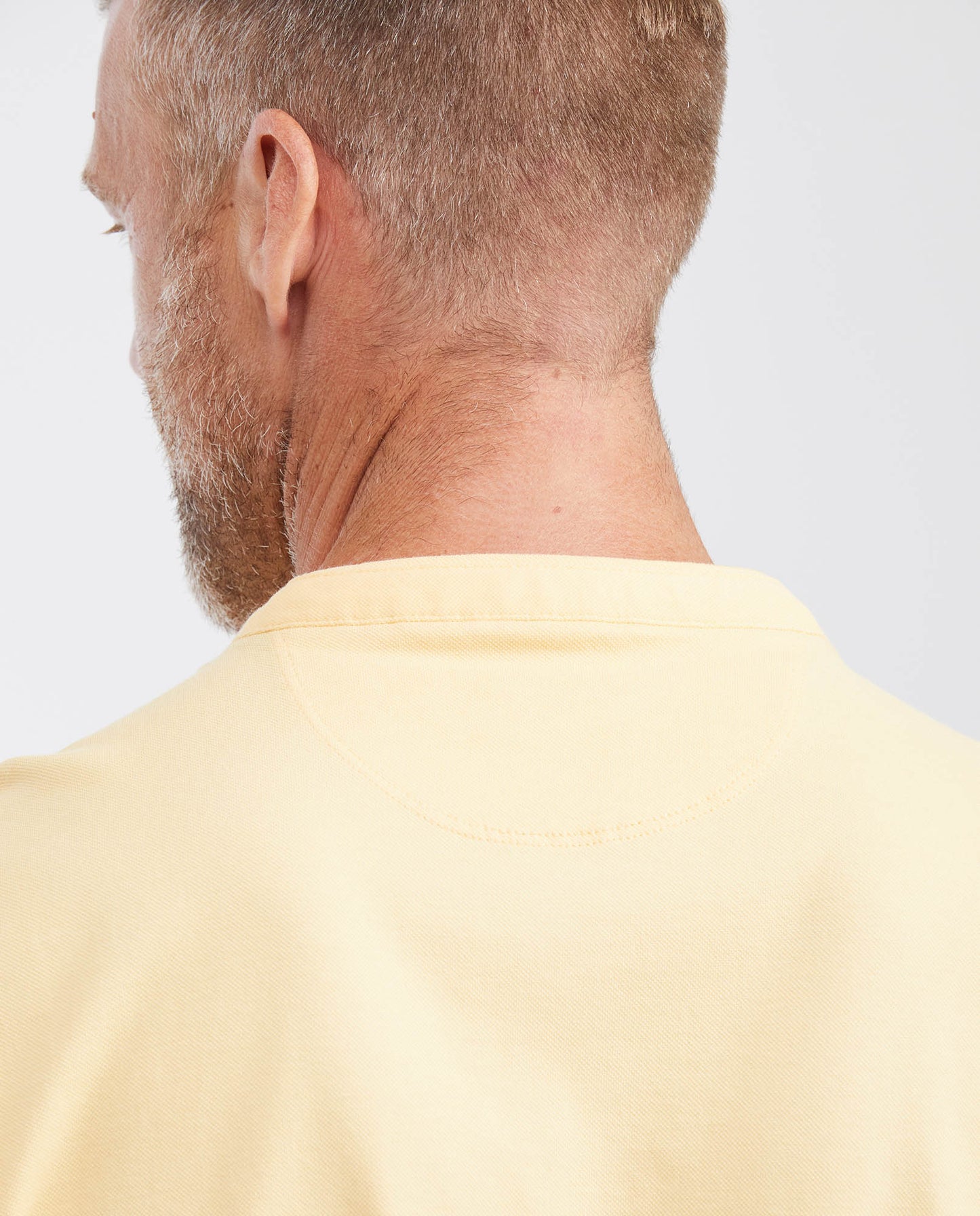 Men's Slim Fit Polo Shirt with Neru Collar - Yellow - 6