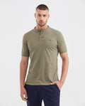 Men's Slim Fit Mandarin Collar Polo Shirt