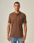 Men's Slim Polo Shirt - Brown