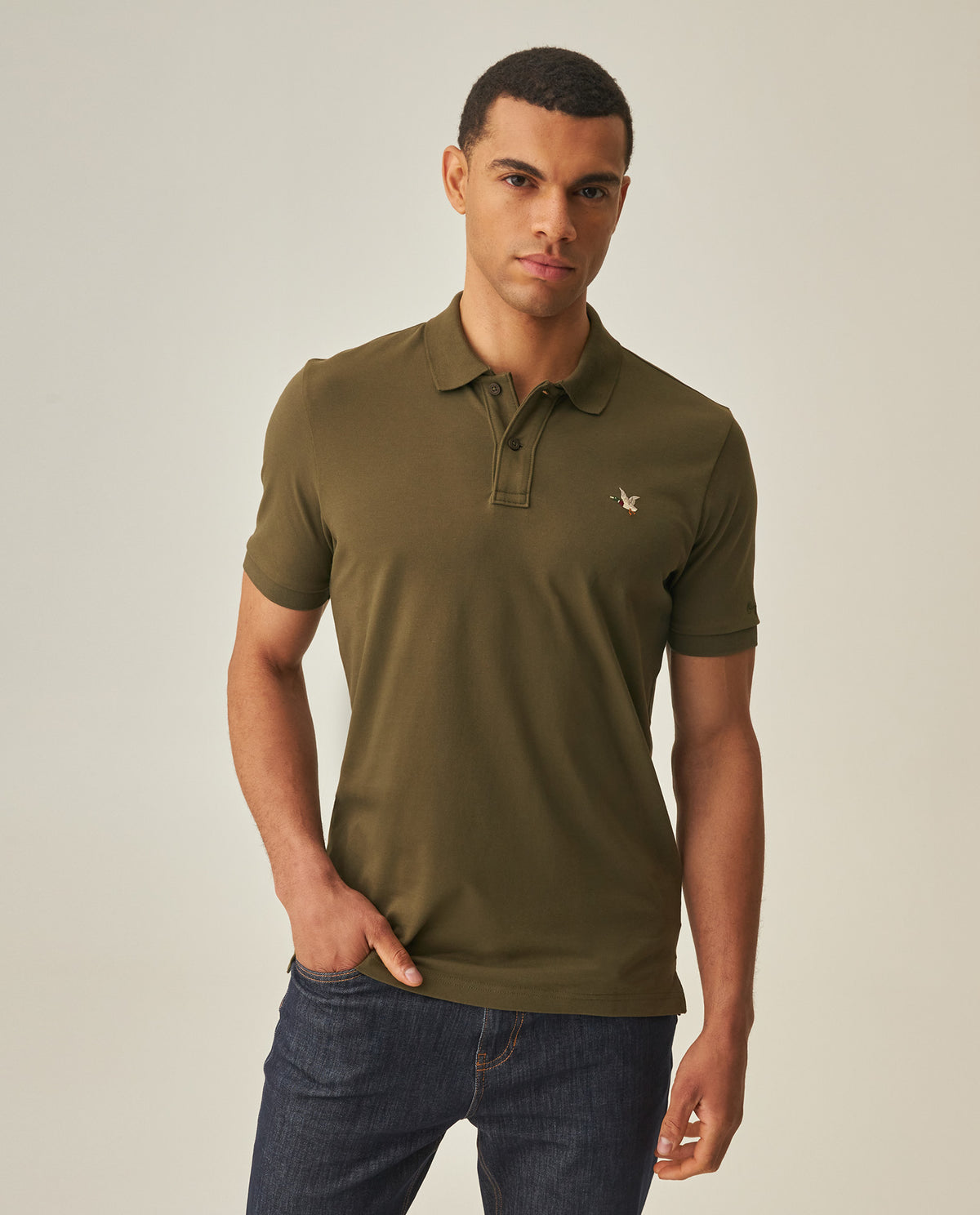 Men´s Slim Polo Shirt - Green 63_602H001_VER190515_0