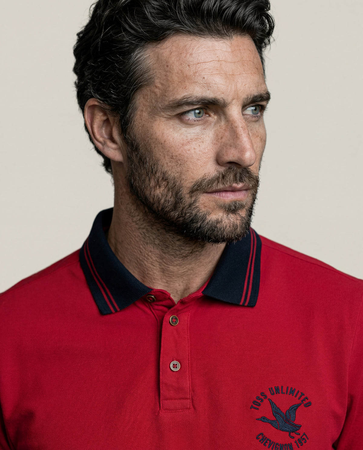 Men´s Slim Polo Shirt - Red 63_605H102_ROJ191555_5
