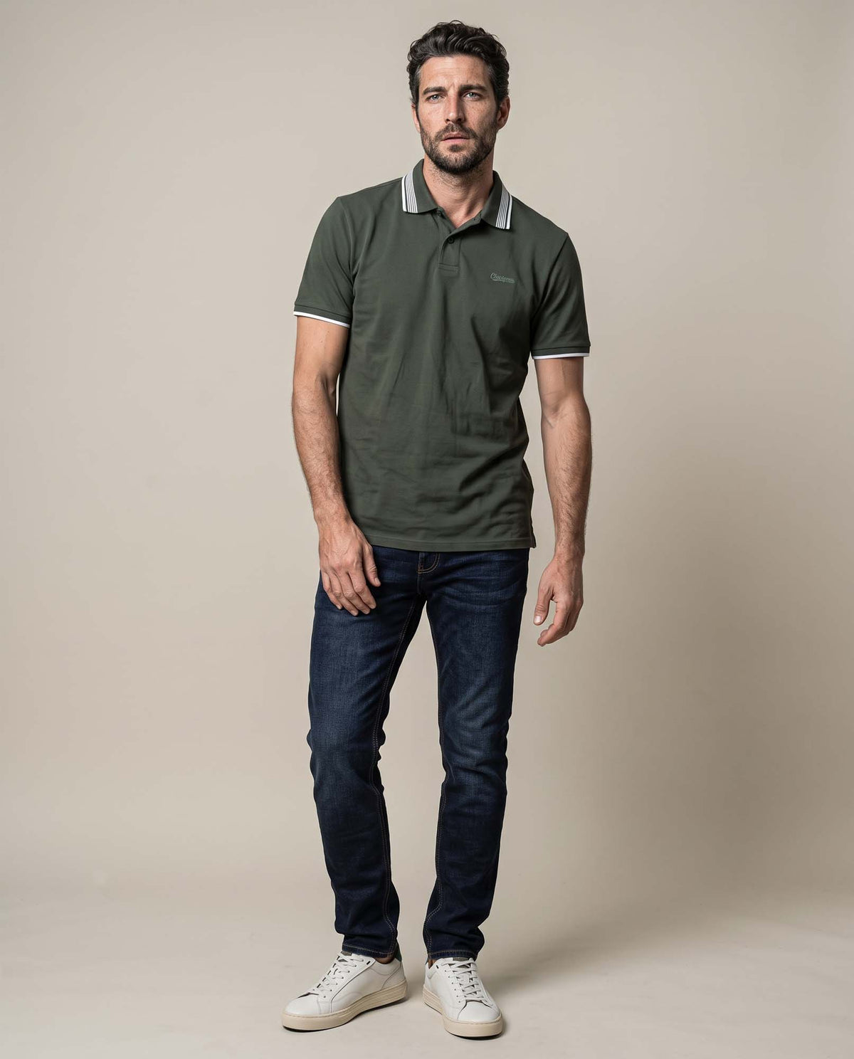 Men's Polo Shirt 605H137 - Green 63_605H137_VER170525_4