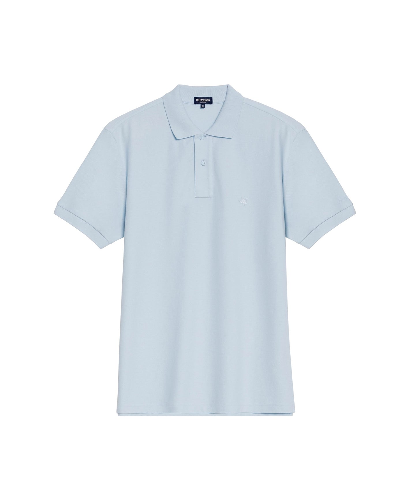 Mens Regular Fit Short Sleeve Polo Shirt in Cotton, Compass - Blue 63_609G000_AZU134308_3