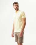 Men's Slim Fit Short Sleeve Polo Shirt in Cotton Stretch Blend Coastal