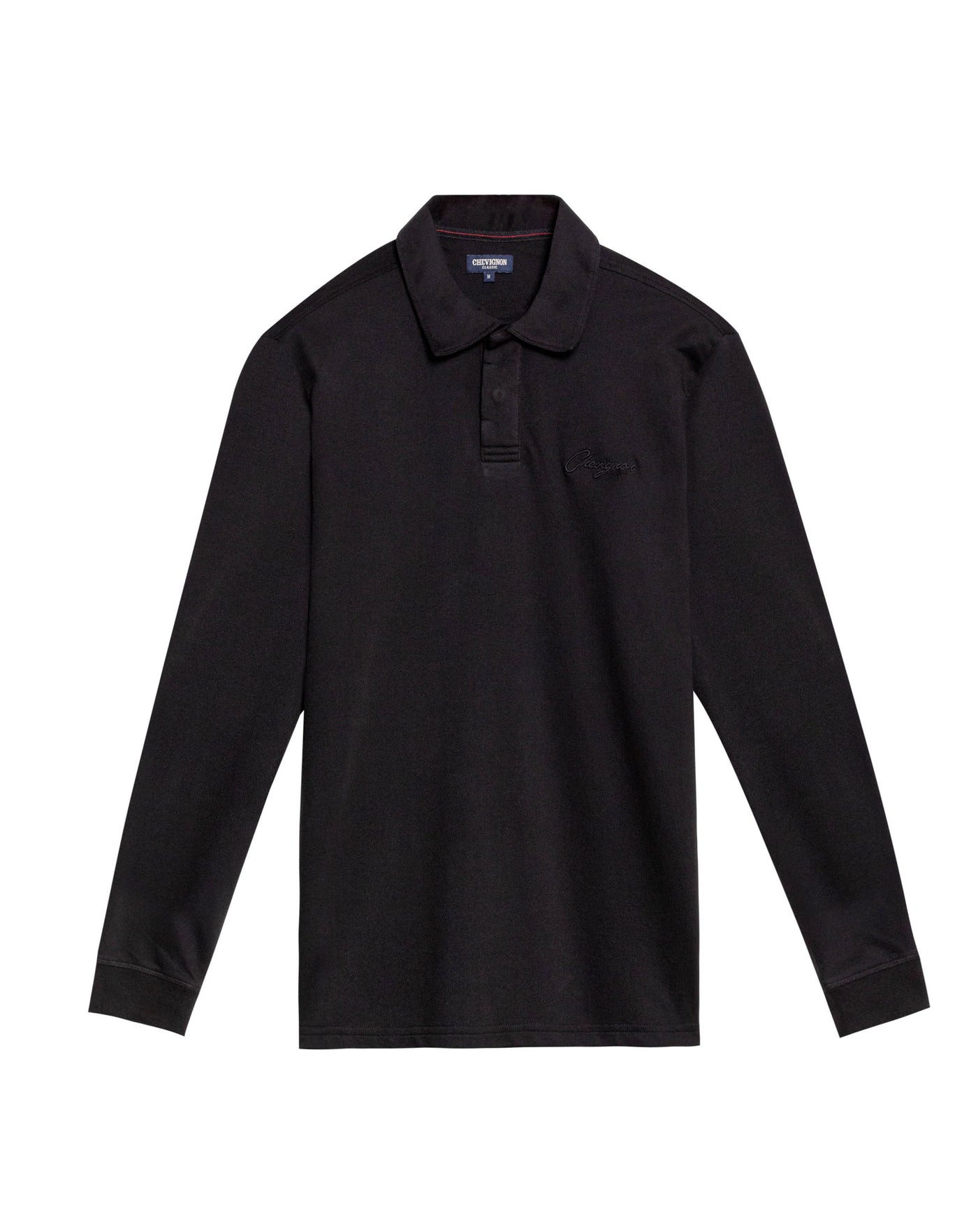 Men's Long Sleeve Relaxed Fit Polo Shirt in Cotton-Polyester Blend, Dock 609G004 - 2