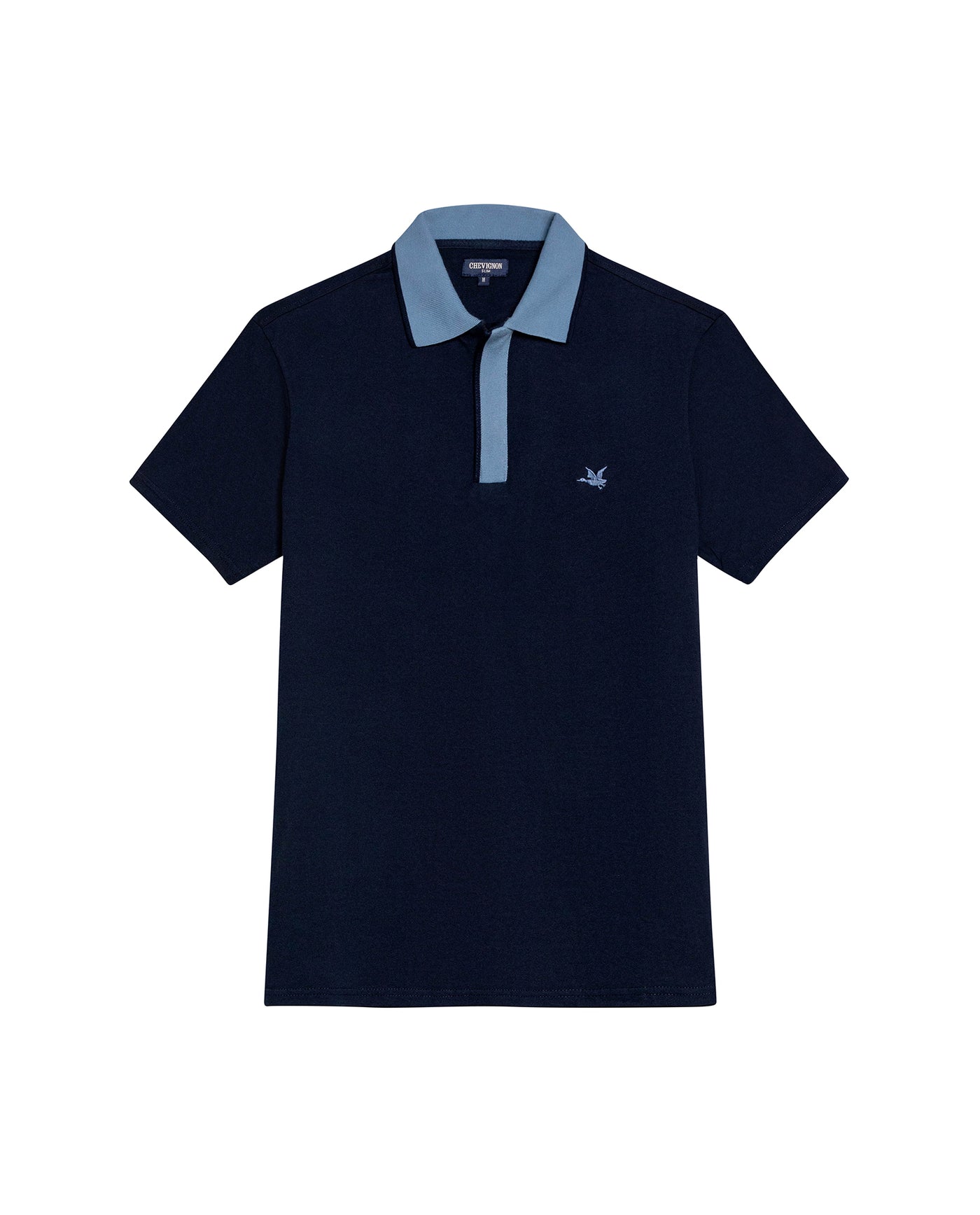 Men's Slim Fit Polo Shirt in Cotton Stretch Blend, Weathered - 1