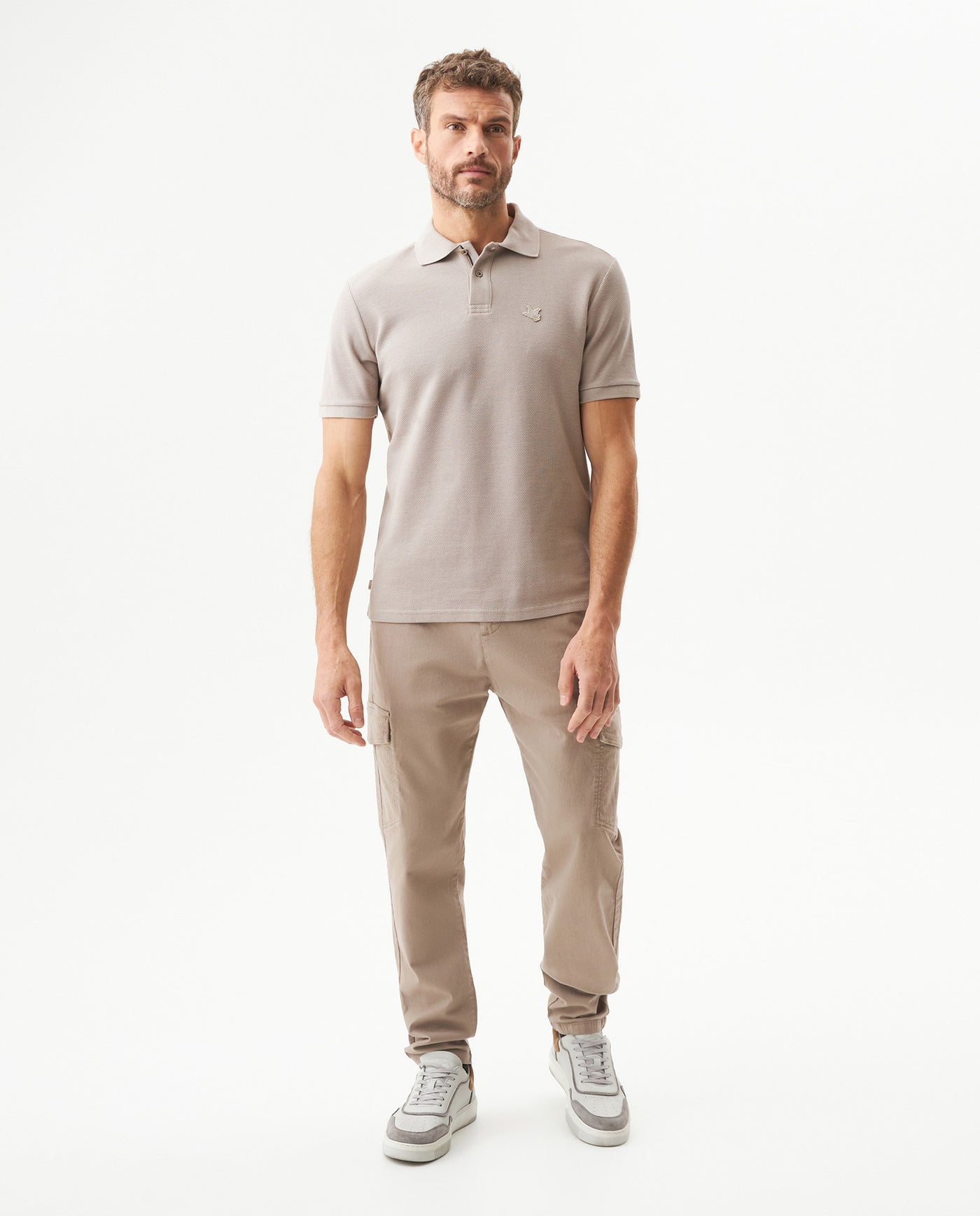 Men's Slim Fit Polo Shirt in Cotton, Maritime 609G008 - 3