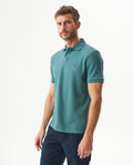 Men's Slim Fit Polo Shirt in Cotton Maritime